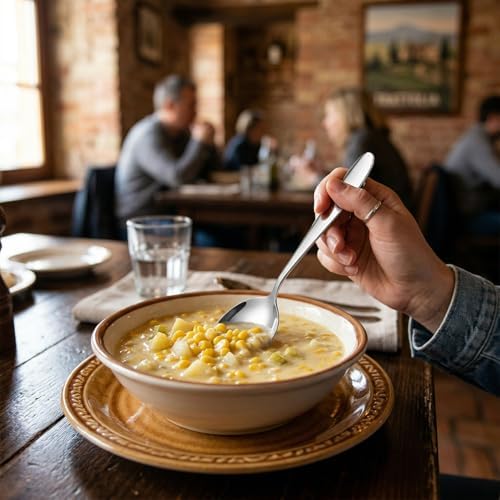18/10 Stainless Steel Large Soup Spoons, 7.3-in Deep Heavy Weight