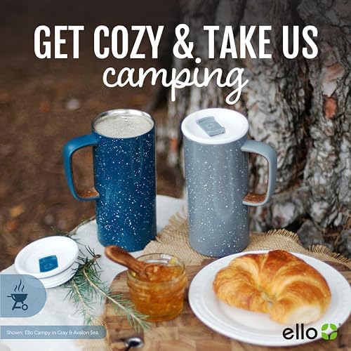 Ello Campy 18oz Insulated Stainless Steel Travel Mug, Avalon