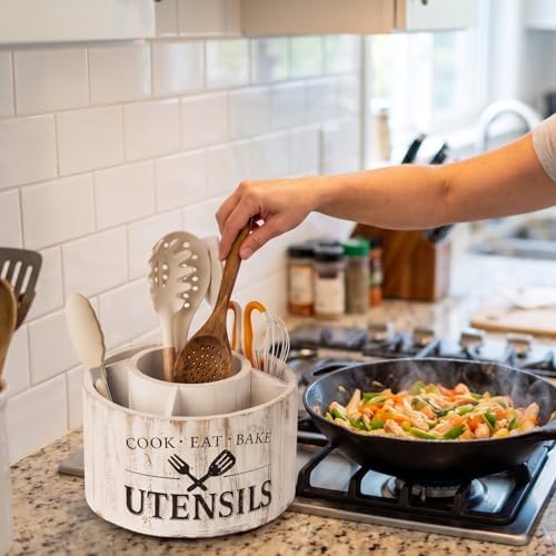 10.2 Inch Extra Large 360° Rotating Utensil Holder