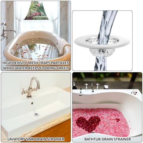5 Pack Drain Cover Bathroom Sink Stainless Steel Sink Strainer
