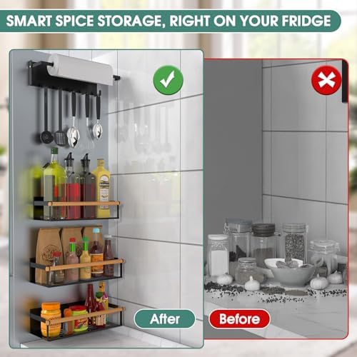 POLRAI 4-Pack Magnetic Shelves for Washing Machine