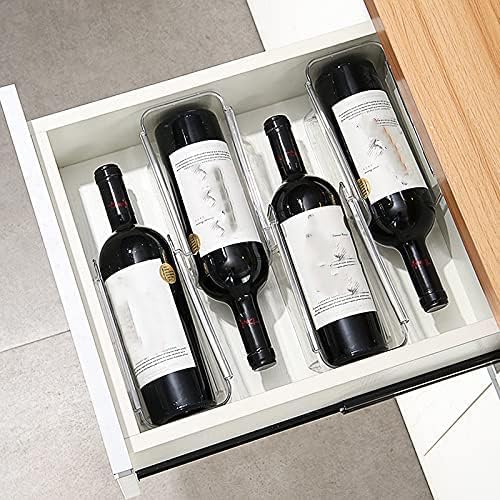 6 Pack Plastic Wine Bottle Holder for Refrigerator