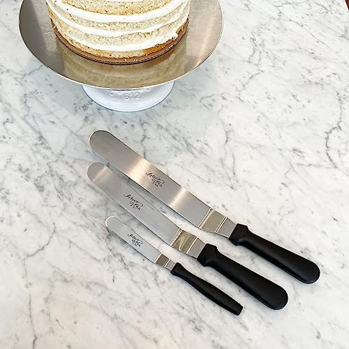 Ateco Ultra Offset Stainless Steel Spatula Set, 3-Piece
