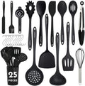25 PCs Silicone Cooking Utensils Set - Non-Stick Silicone Kitchen