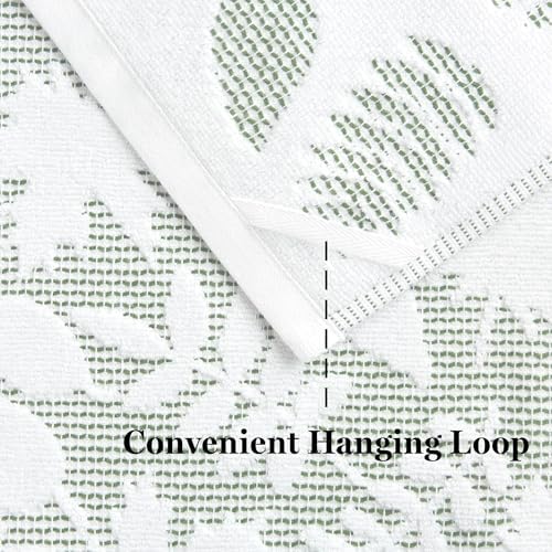 Martha Stewart Woodland Harvest Jacquard Leaves Kitchen Towel 2-Pack