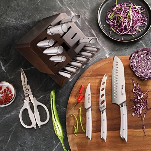 Cangshan HELENA 17-Piece White Knife Block Set