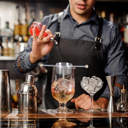 2pcs Stainless Steel Cocktail Set for Liquor Mixing Double Beads