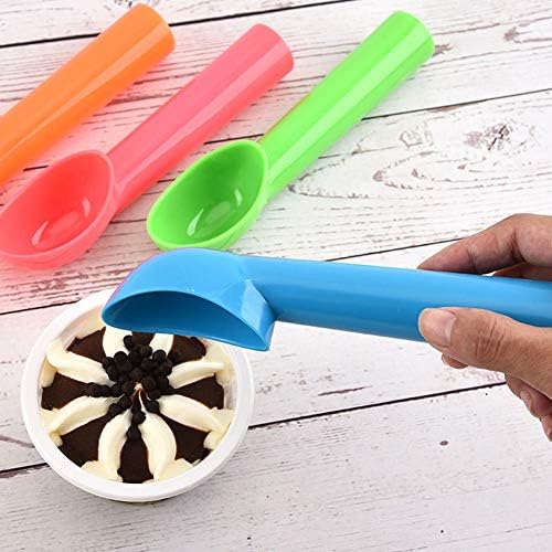 4 Pcs Plastic Ice Cream Scoop Assorted Color Ice Cream Scooper for