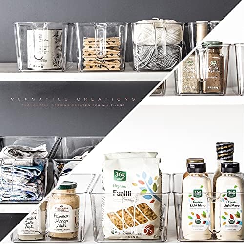 BINO Clear Storage Organizer with Handles, Large