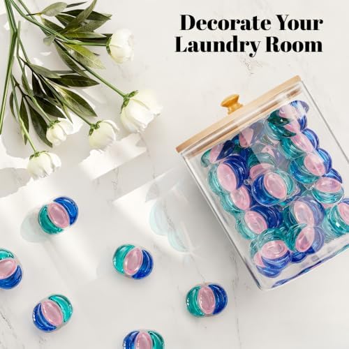 HomePekite Glass Laundry Pods Container & Dryer Sheet Holder, 2+1 Pack