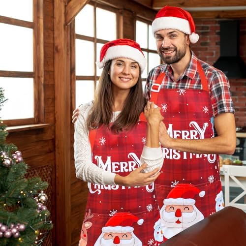 Fiodrimy Arons with Pocket Womens Waterproof Adjustable Cooking Aprons