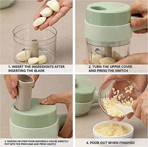 4 in 1 Handheld Electric Vegetable Cutter Set