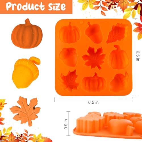 Pumpkin Molds Silicone Thanksgiving Fall Cake Mold Pumpkin Maple Leaf