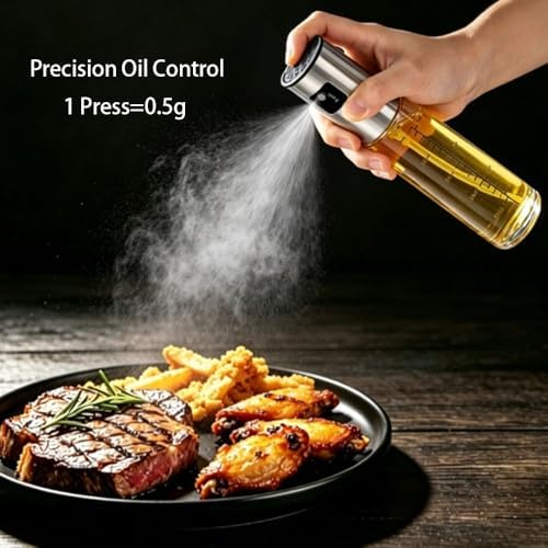 2 Pack Glass Olive Oil Sprayer Bottles for Cooking