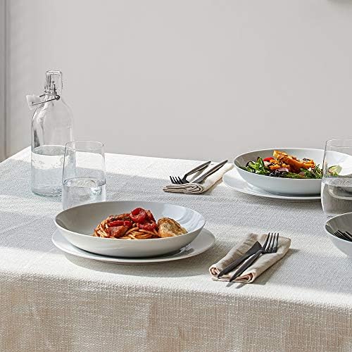 Y YHY 9" Pasta Bowls, 40oz Large Salad Bowls Set of 6, Wide Shallow