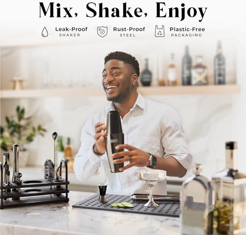 BARE BARREL® Mixology Bartender Kit Bar Set | 14-Piece Cocktail Shaker