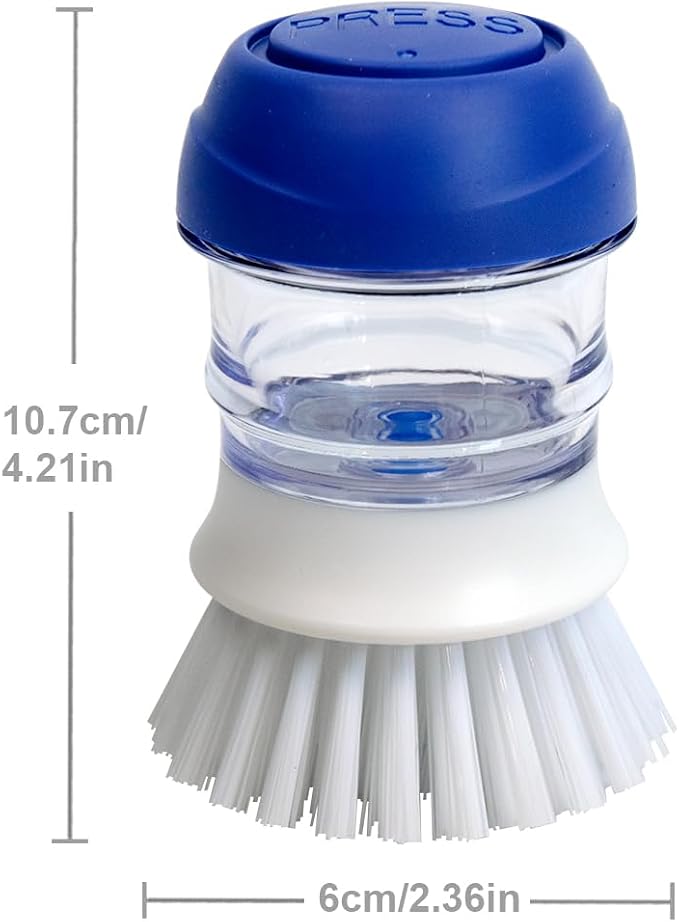 CELOX Dish Brush with Soap Dispenser, Palm Brush - Image 4