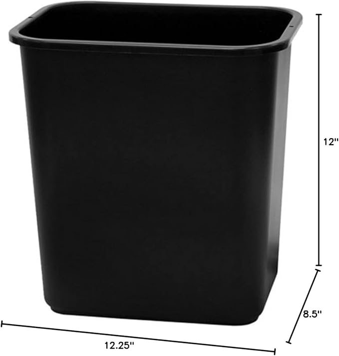 United Solutions WB0057 Black Thirteen Quart Rectangular Office/Indoor - Image 2