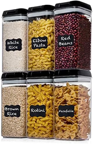 Shazo 6 PC 1.2L Airtight Food Storage Containers with Lids BPA Free