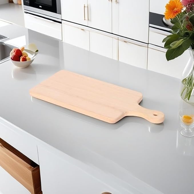 LZMS 4 Packs 18" x 8" Wood Serving Boards Set | Unfinished Wood Crafts - Image 6
