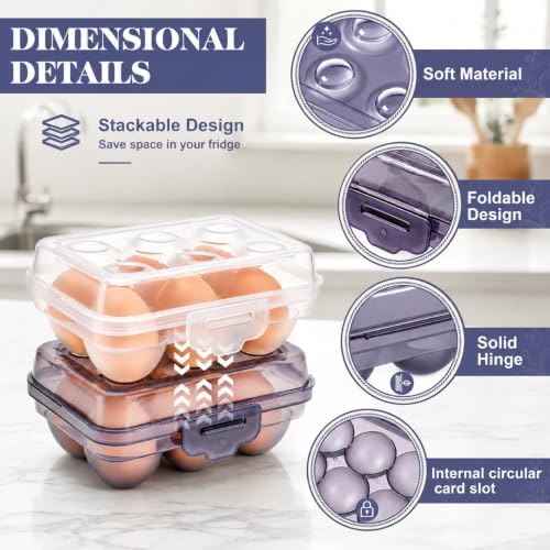 WRINGKIT 10 Pack 6-Count Egg Holder