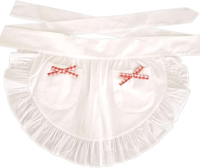 CRB Fashion Waist Apron Kitchen Cooking Restaurant Cotton Bistro Half Aprons by CBTRFashion