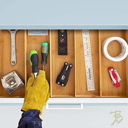 Totally Bamboo Expandable Drawer Organizer, 13 to 22 in