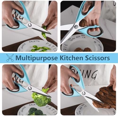 2 Pack Heavy Duty Scissors Kitchen Shears with Magnetic