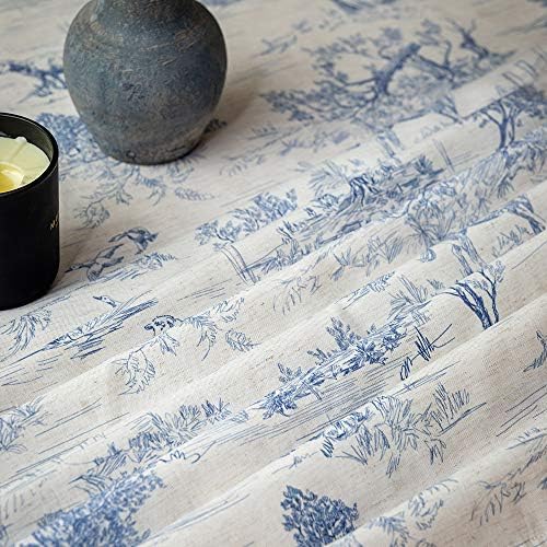 GLORY SEASON Rustic Tablecloth Classic French Village Printed Linen