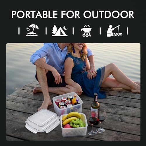HOTEC 5-Pack Fruit Storage Container, 4.15L