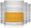 OPAYLY hobnail Drinking Glasses Old Fashion Glass 10oZ rocks glasses