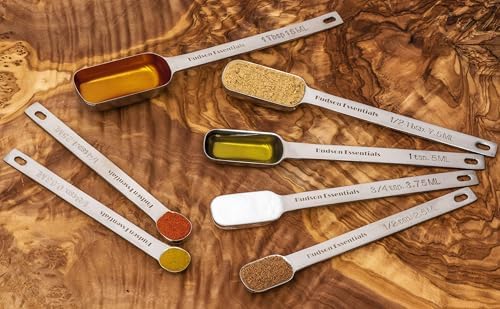 Hudson Essentials Stainless Steel Measuring Spoons Set for Dry or