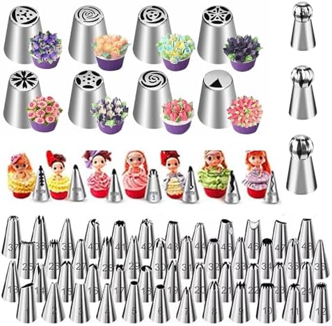 309 PCS Cake Decorating Kit with Storage Case, 73 Stainless Steel