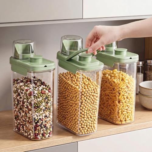 2 Pcs 3 Qt/2.8 L Bird Seed Storage Containers, Plastic Airtight Bird