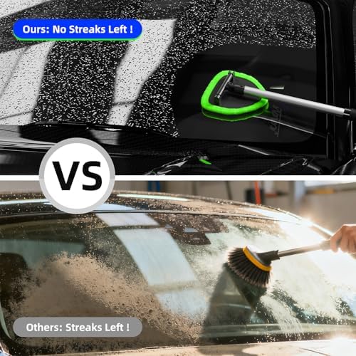 Windshield Cleaner Tool with Extendable Handle up to 19.7"