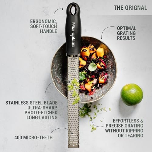 Microplane Premium Classic Series Zester 18/8, Black - Lemon Zester &