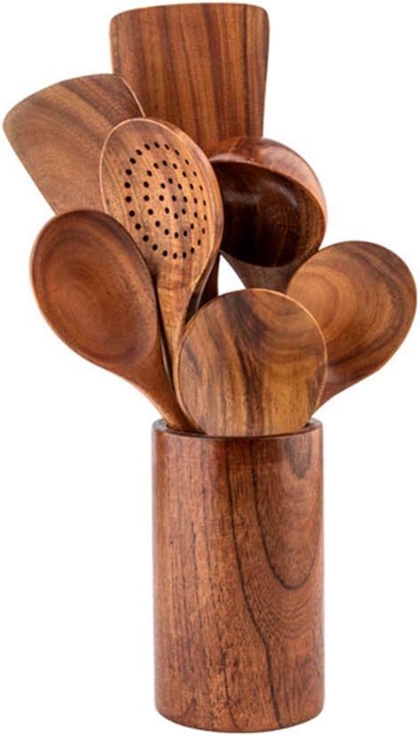 Teak Kitchen Utensils, Wooden Soup Spoon Kitchenware Seasoning Scoop Dipping - Image 3