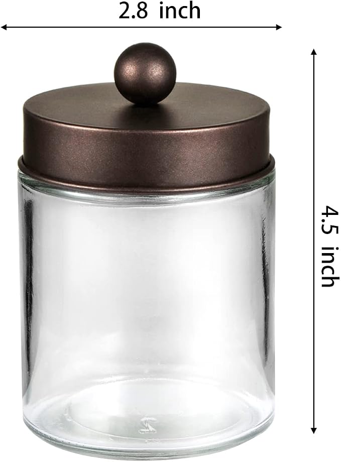 Apothecary Jar Canisters Bathroom Vanity Organizer - Image 4