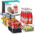 Sorbus Fridge Organizers and Storage, Clear Stackable Bins