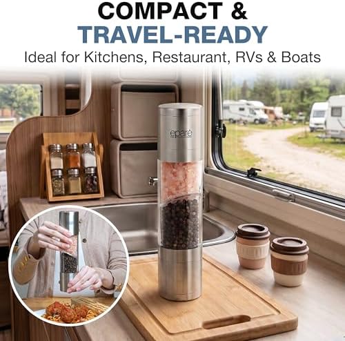 Eparé 2 in 1 Salt and Pepper Grinder Combo