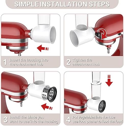 COFUN Slicer Shredder Attachment for KitchenAid Stand Mixer