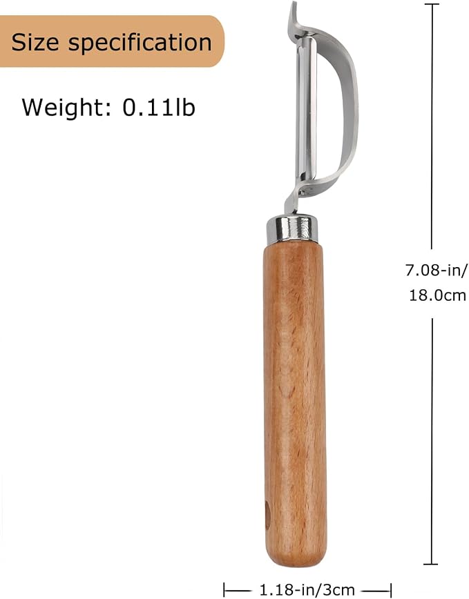 Vegetable Peeler, Stainless Steel Blade Potato Peeler - Image 3