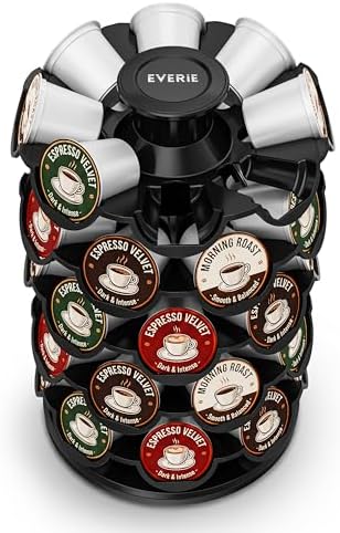EVERIE Coffee Pod Carousel, Holds 40 Pods, 360° Rotating