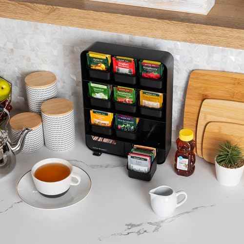 Mind Reader Tea Bag Organizer, Tea Station Organizer, Countertop