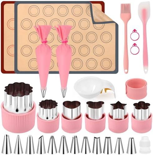 29P Macaron Silicone Baking Mats Set(11.6"x16.5")