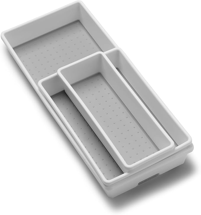 madesmart 3 Bin Drawer Organizer Set, Office & Bathroom, Organizer - Image 7