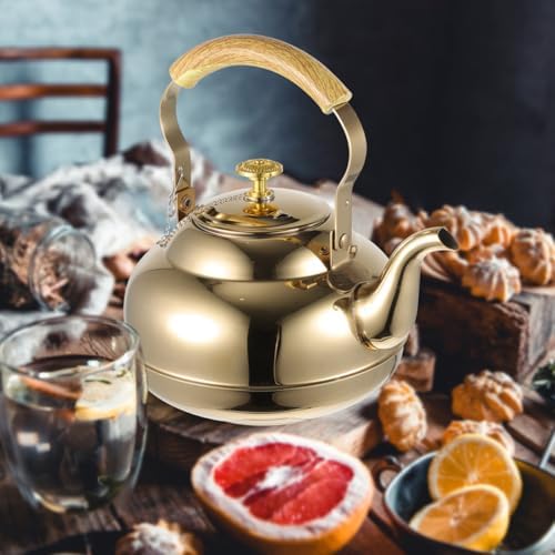 Stainless Steel Stovetop Teapot with Infuser, 1 pack