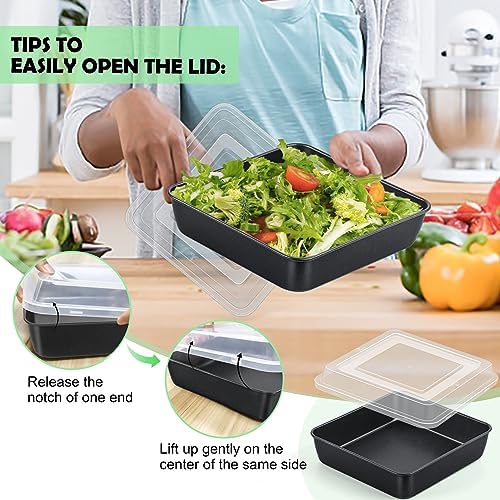 TeamFar 9x9 Inch Square Cake Pan with Lid, Non-Stick Square Baking Pan