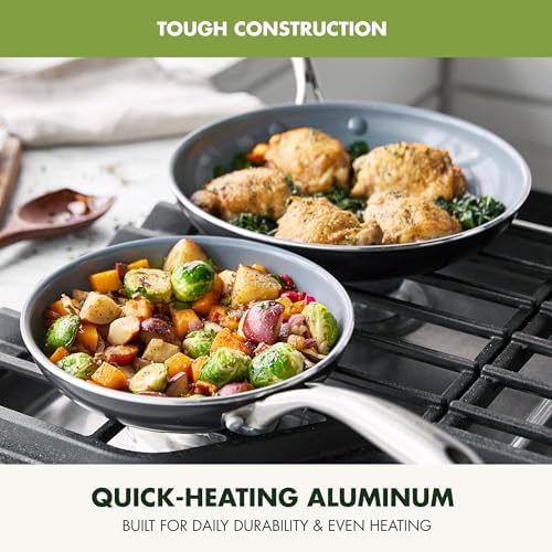 GreenPan Swift Healthy Ceramic Nonstick, 8" and 10" Frying Pan Skillet