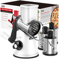 Rotary Cheese Grater with 3 Drum Blades